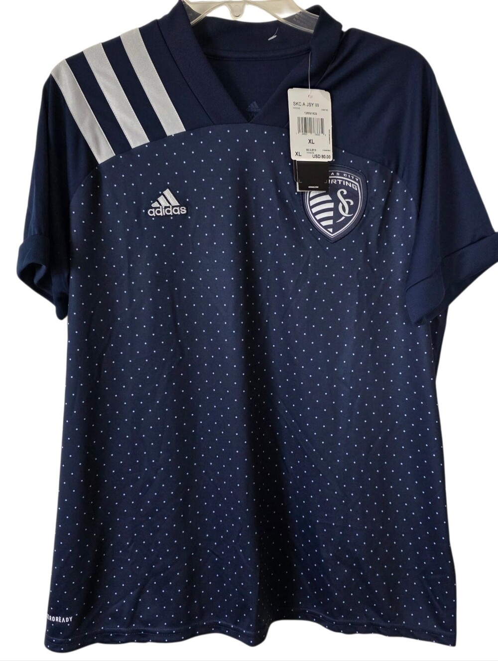 Adidas Sporting KC Navy Soccer Jersey Size XL